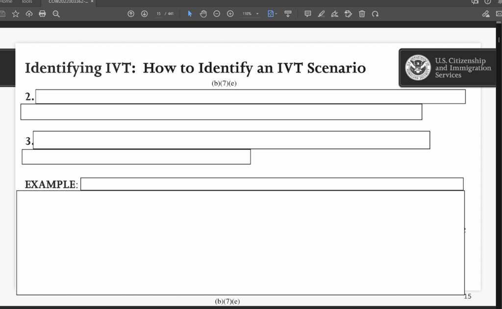 How to identify an IVT Scenario