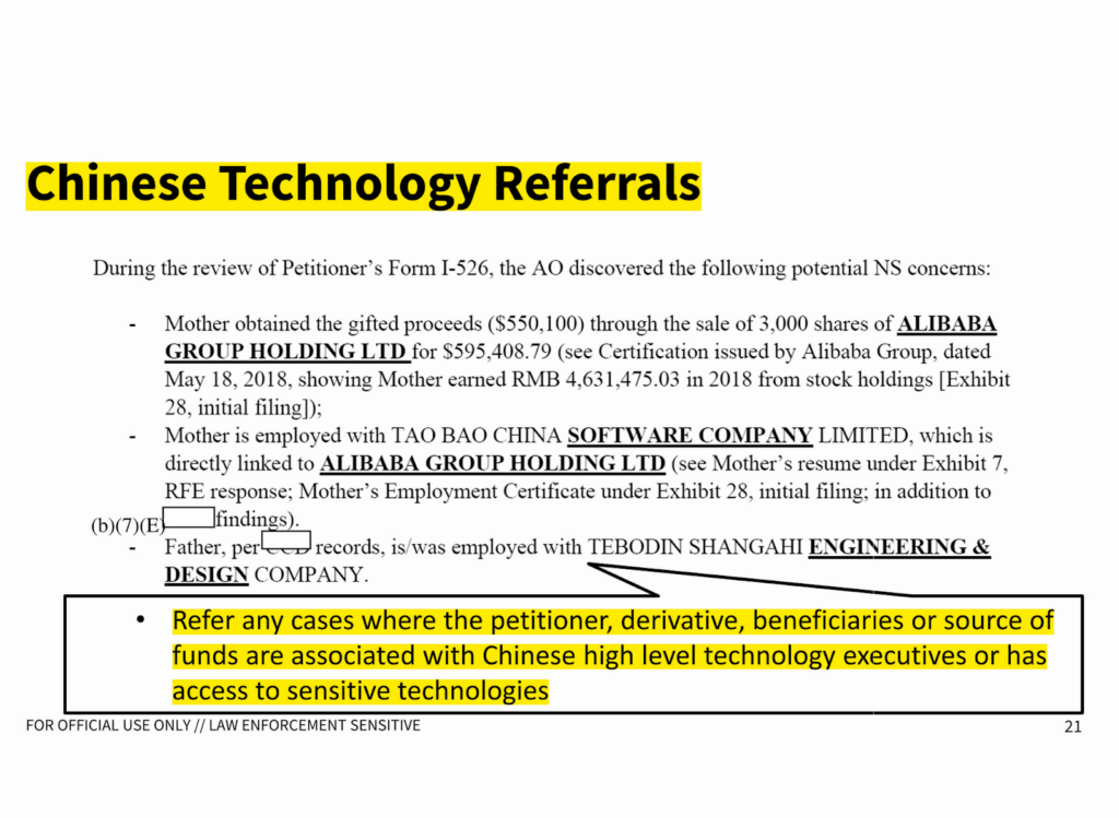 Chinese Technology Referrals